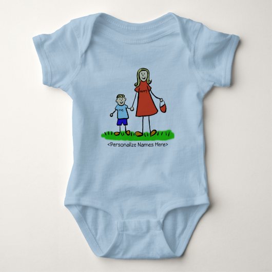 Mummy & Me Boy - Blond Mother & Son Shirts (Vorderseite)