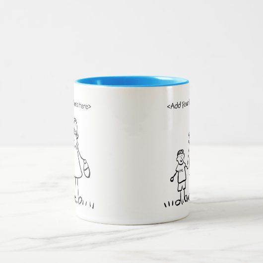 Mummy & Me - Mother & Little Boy Custom Tasse (Mittel)
