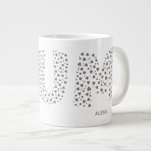 Mummy Modern Kids name Mum Jumbo-Tasse (Vorderseite Rechts)