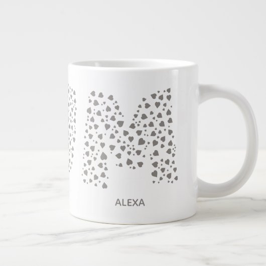 Mummy Modern Kids name Mum Jumbo-Tasse (Rechts)