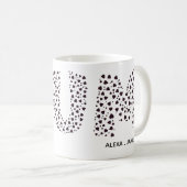 Mummy Modern Kids name Mum Kaffeetasse (VorderseiteRechts)