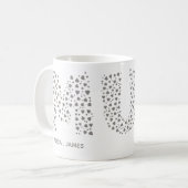 Mummy Modern Kids name Mum Kaffeetasse (Vorderseite Links)