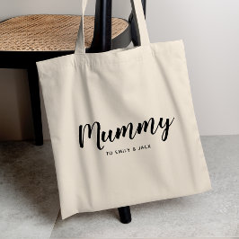 Mummy | Modern Mum Kids Names Mother's Day Tragetasche