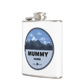 Mummy Mountain Range Colorado Camping Flachmann (Links)