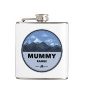 Mummy Mountain Range Colorado Camping Flachmann (Vorderseite)