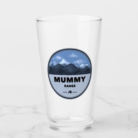 Mummy Mountain Range Colorado Camping Glas (Vorderseite)