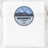 Mummy Mountain Range Colorado Camping Runder Aufkleber (Tasche)