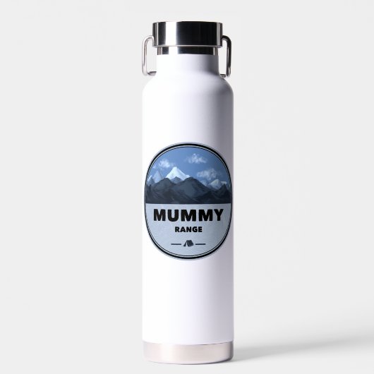 Mummy Mountain Range Colorado Camping Trinkflasche (Vorne)