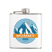 Mummy Mountain Range Colorado Flachmann (Vorderseite)