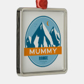 Mummy Mountain Range Colorado Ornament Aus Metall (Rechts)