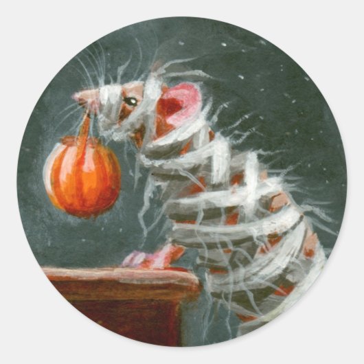 Mummy Mouse Halloween Stickers (Vorderseite)