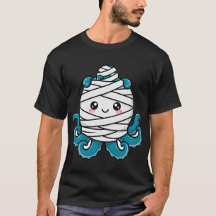 Mummy-Oktopus-Halloween-T-Shirt T-Shirt