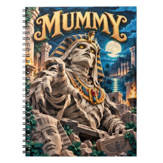 Mummy, Paper Cut Monster Notizblock (Vorderseite)