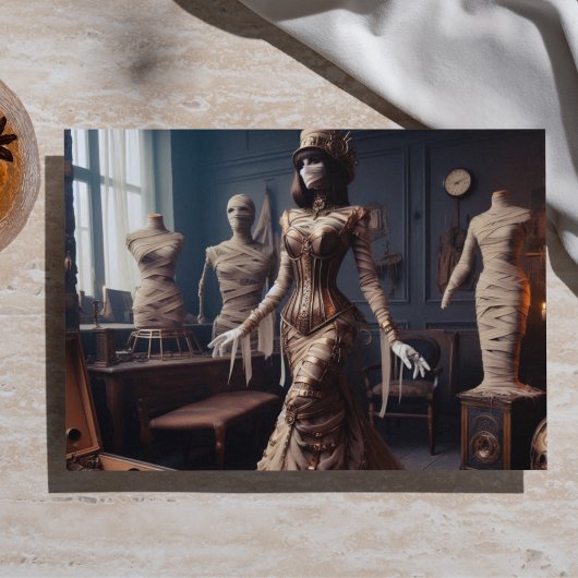 Mummy Queen Steampunk Viktorianisch Gothic Decoupa Seidenpapier