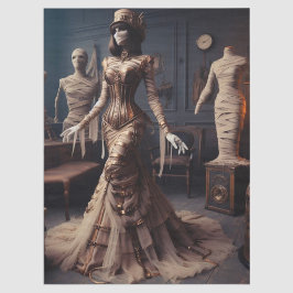 Mummy Queen Steampunk Viktorianisch Gothic Decoupa Seidenpapier
