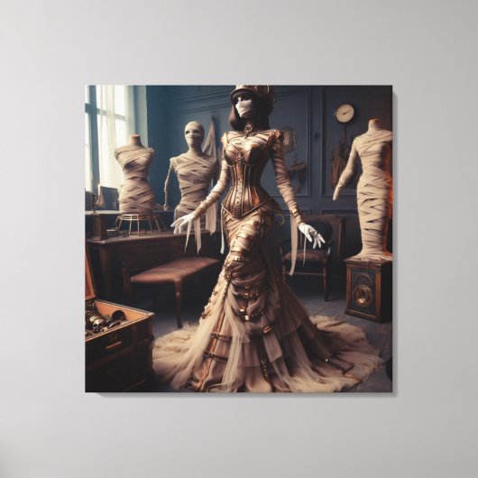 Mummy Queen Steampunk Viktorianisch Gothic Leinwanddruck (Vorderseite)