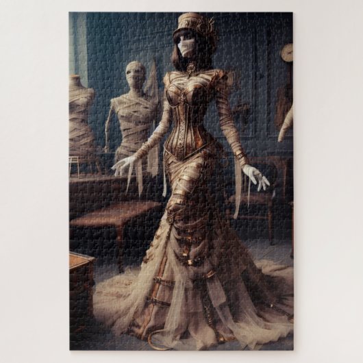 Mummy Queen Steampunk Viktorianisch Gothic Puzzle (Vertikal)