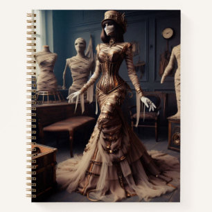Mummy Queen Steampunk Vintage Viktorianisch Notizblock