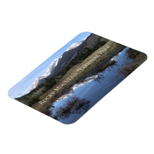 Mummy Range Reflection Rocky Mountain Nationalpark Magnet (Linke Seite)