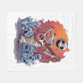 Mummy Rock Star Fleecedecke (Vorderseite (Horizontal))