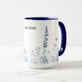 Mummy’s Little Wildflowers Personalized Name Tasse (VorderseiteRechts)