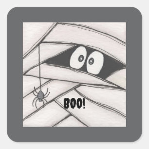 Mummy sagt quadratischer aufkleber