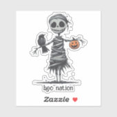 Mummy Scarecrow Aufkleber (Blatt)