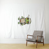 Mummy-Schildkröte Wandteppich (Beispiel (Horizontal))