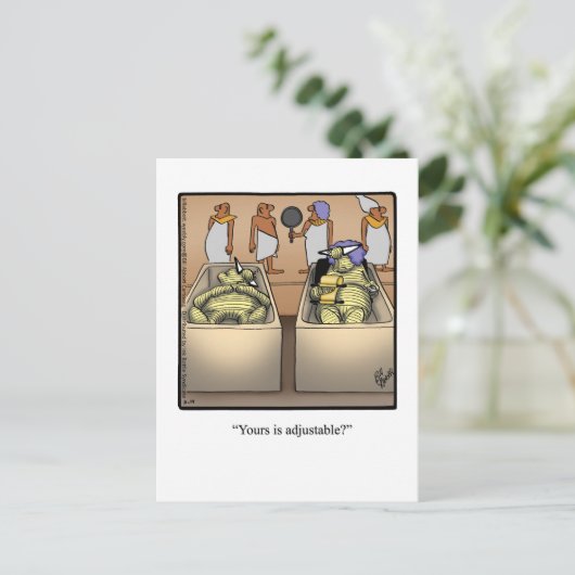 Mummy Spaß Postcard Postkarte (Stehend Vorderseite)