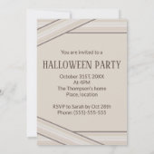 Mummy Stripes Personalizable Halloween Einladung (Rückseite)