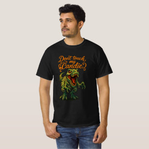 Mummy T-Rex "Don't Touch My Candy" Art T-Shirt