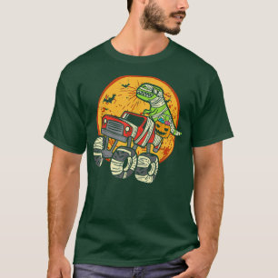 Mummy T Rex Monster Truck Dino Toddler Boys Hallow T-Shirt