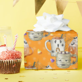 Mummy Tasse Halloween Geschenkpapier