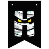 Mummy-themed Happy Halloween Bunting Flags Wimpelkette (Zweite Fahne)