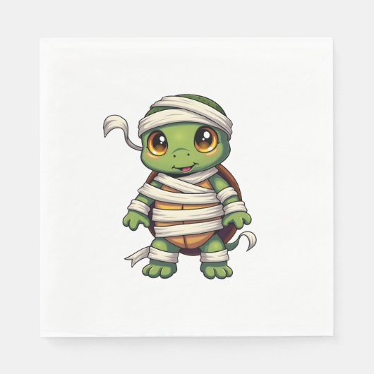 Mummy Turtle Serviette (Vorderseite)
