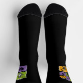 Mummy und Skelett der niedlichen Halloween-Charakt Socken (Oben)