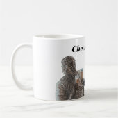 Mummy und Werewolf Drinking Beer Cheers Tasse (Links)