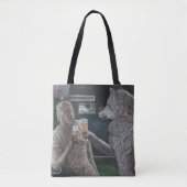 Mummy und Werewolf trinken Beer Graphic Tote Bag Tasche (Vorderseite)