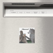 Mummy und Werewolf trinken Bier Cheers! Magnet (In Situ (Geschirrspüler))