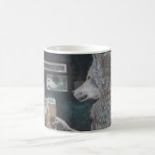 Mummy und Werewolf trinken Bier Coffee Tasse (Mittel)