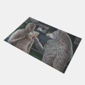 Mummy und Werewolf trinken Bier Door Mat Fußmatte (Schrägansicht)