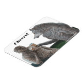 Mummy und Werewolf trinken Bier Fantasy Magnet (Linke Seite)
