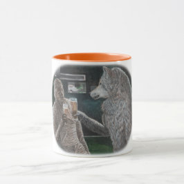 Mummy und Werewolf trinken Fantasy Art Coffee Tass Tasse