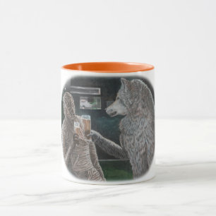Mummy und Werewolf trinken Fantasy Art Coffee Tass Tasse
