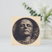 Mummy Vintag Illustration Karte (Stehend Vorderseite)