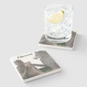 Mummy & Werewolf Drinks Fantasy Barware Untersetze Steinuntersetzer (Seitenansicht)