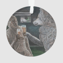 Mummy Werewolf trinkt Fantasie Akrylorische Orname Ornament