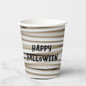Mummy Wrap Bandage Wrapping Spooky Halloween Pappbecher (Vorderseite)