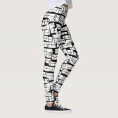 Mummy Wrap Bandages Halloween White & Black Leggings (Rechts)