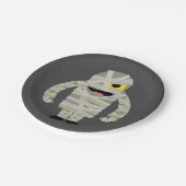 Mummy Zombie Halloween Pappteller (Schrägansicht)